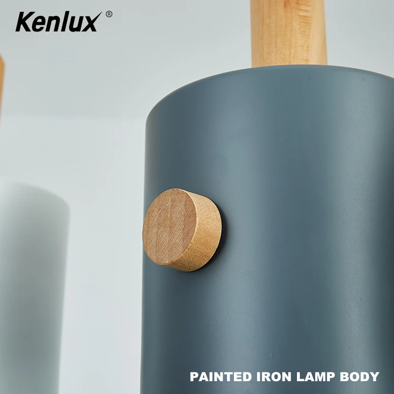 Дизайнерские скандинавские деревянные подвесные светильники E27 цветная