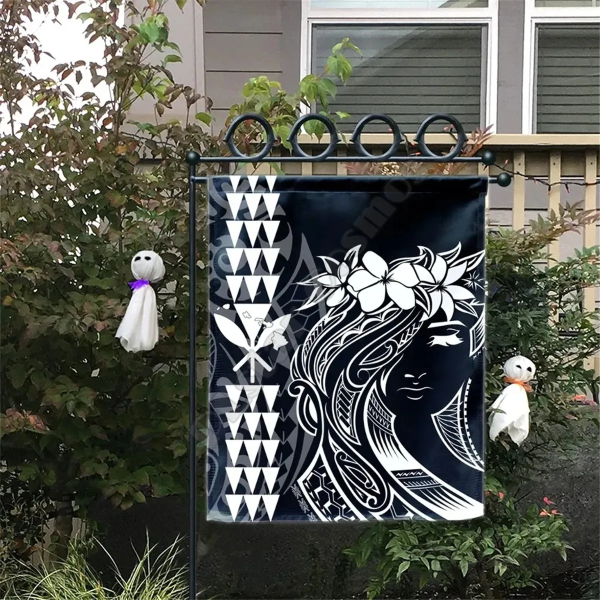 

Alohawaii Flag Hawaii Map Kanaka Polynesian Hula Girl Flag 3D Printed House Flag & Garden Flags Hanging House Decoration