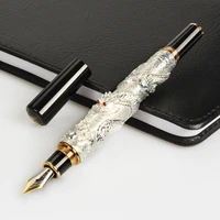 high quality luxury jinhao dragon fountain pen vintage ink pens for writing office supplies stationery gift caneta tinteiro