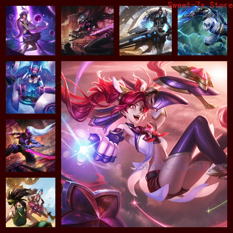 

Game League of Legends Poster Arcane Canvas Painting Art Nordic Posters and Prints Wall Pictures for Living Room Decor Frameless