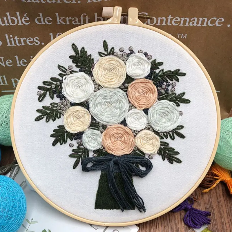 Набор цветов в европейском стиле для рукоделия набор лент вышивки с настилом