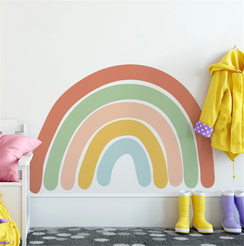 

Rainbow Heaven Wall Stickers for Kids Rooms Self Adhesive PVC Wallpaper Sticker Art Murals Home Decor Kindergarten Baby Nursery