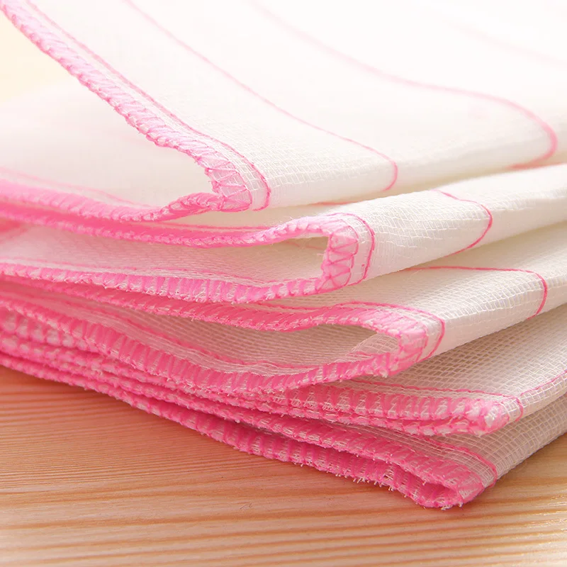 5 Слои хлопчатобумажной пряжи поглощение воды для мытья посуды кусочком ткани