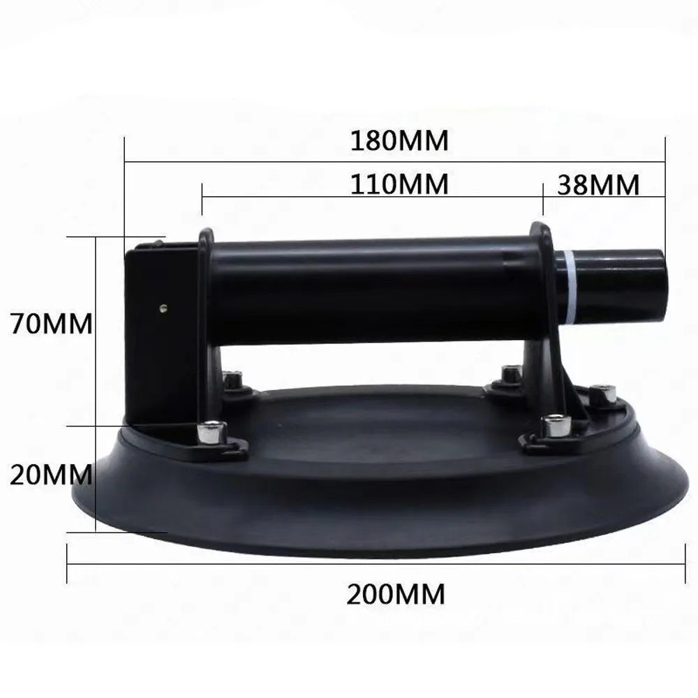 

8inch Vacuum Suction Cup 200kg Bearing Capacity Suction Cup Heavy Duty Vacuum Lifter for Granite Glass Lifting with Plastics Box