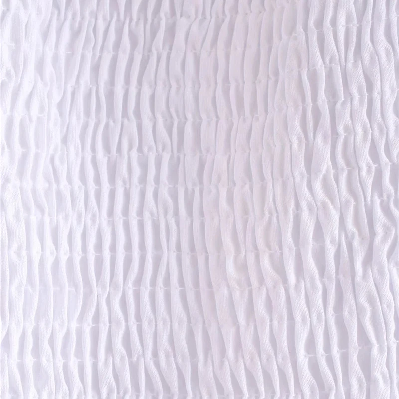 Женская короткая блузка za белая эластичная с пышными рукавами и оборками