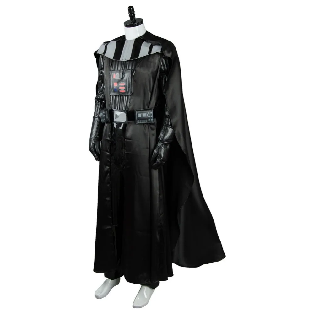movie darth cosplay vader costume black uniform suit jumpsuit halloween christmas costume for men halloween party full set free global shipping