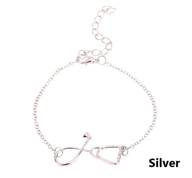 1 шт. простой браслет в виде стетоскопа креативный милый модный для медсестры