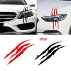 2 шт.компл. Автомобильная наклейка s Monster Claw, наклейка с царапинами, Светоотражающая наклейка для автомобильной фары, декоративная наклейка, аксессуары для автомобиля