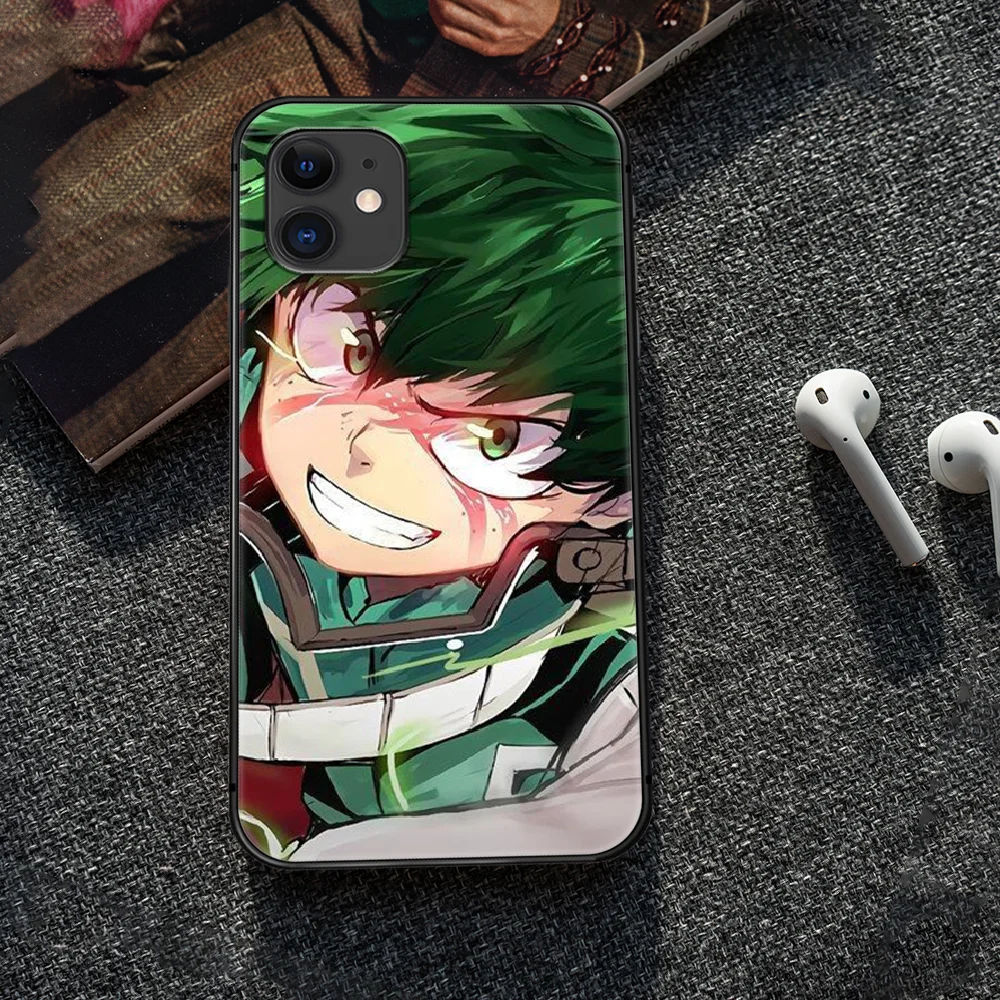 

Anime My Hero Academia Phone Case Cover Hull For iphone 5 5s se 2 6 6s 7 8 12 mini plus X XS XR 11 PRO MAX black Funda 3D