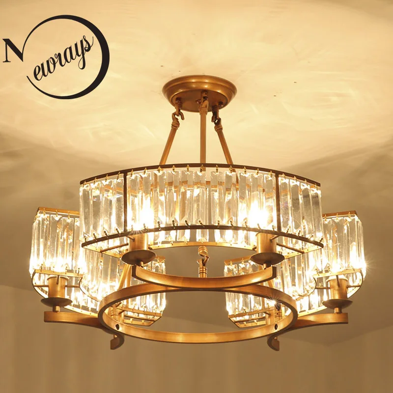 

Скандинавский ретро-светильник crystal 6 s, потолочный светильник E14, светодиодный потолочный светильник для гостиной, спальни, ресторана, кухни...