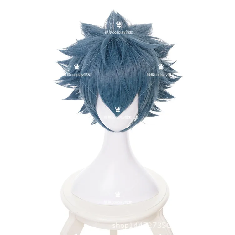 Женский парик для косплея короткие искусственные волосы в стиле аниме серого и