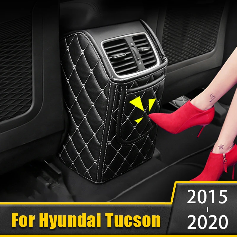 Для Hyundai Tucson 2015-2017 2018 2019 2020 автомобильные внутренние кожаные подлокотники с