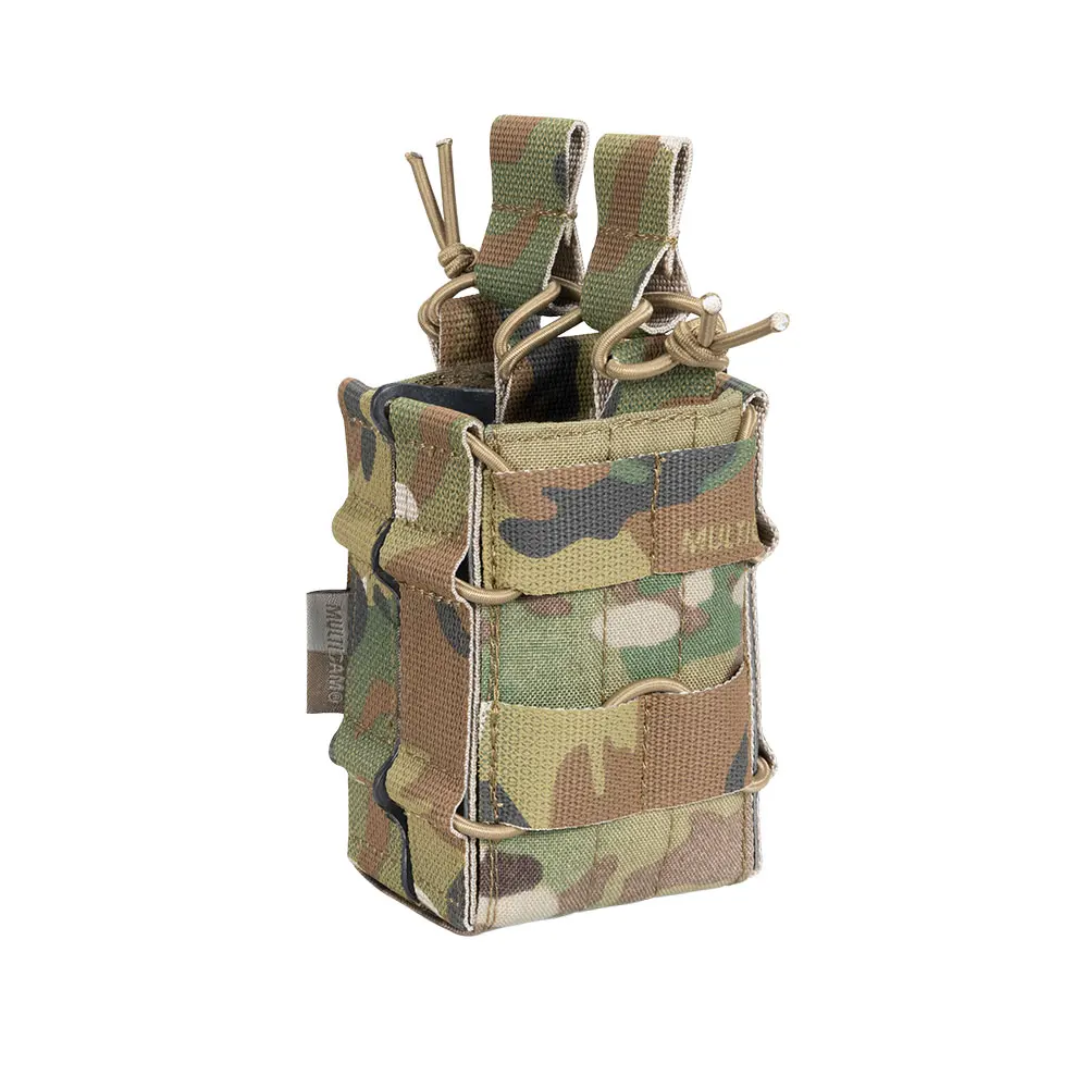 Multicam Отлично Элитные бизань Открытый тактический M4 двойной подсумок охотничий военный Molle патроны клип чехол картридж сумка аксессуары - Цвет: Multicam
