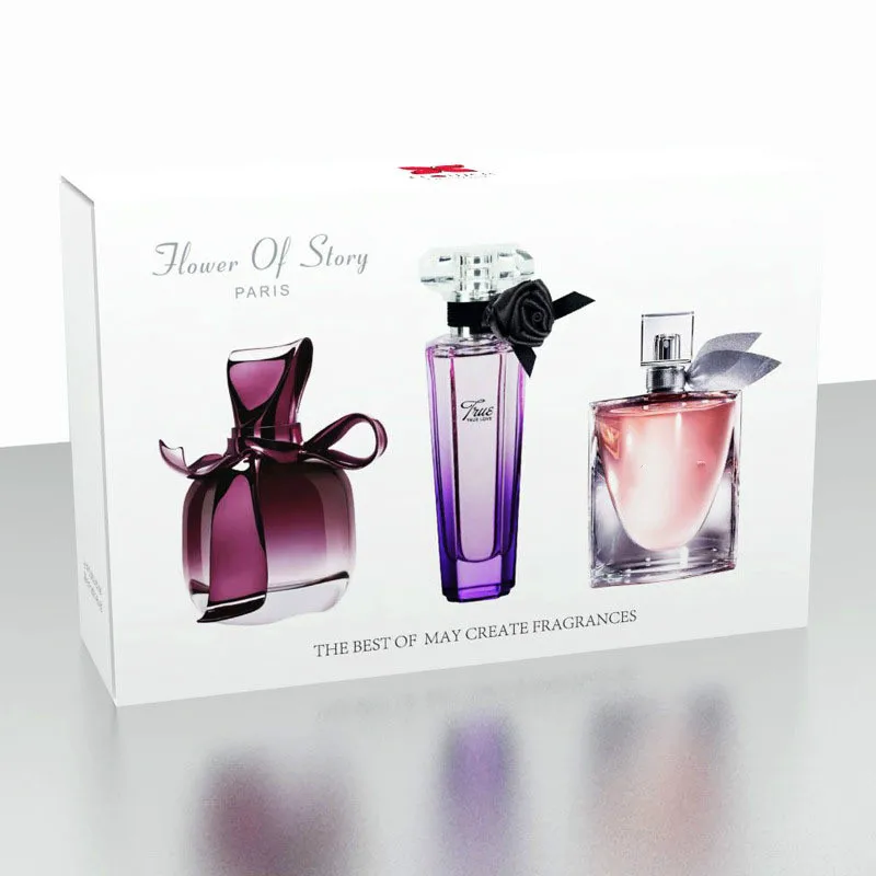 3pcs/set Perfume Spray Set for Women Perfumed Long Lasting Deodorant Fragrance Anti Odor Parfum Glass Bottle Fashion Bodybuildin
