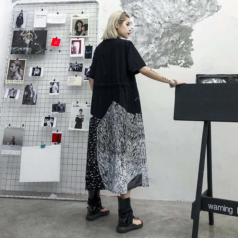 XUXI 2020 сексуальное платье женское осеннее большого размера с принтом и высокой