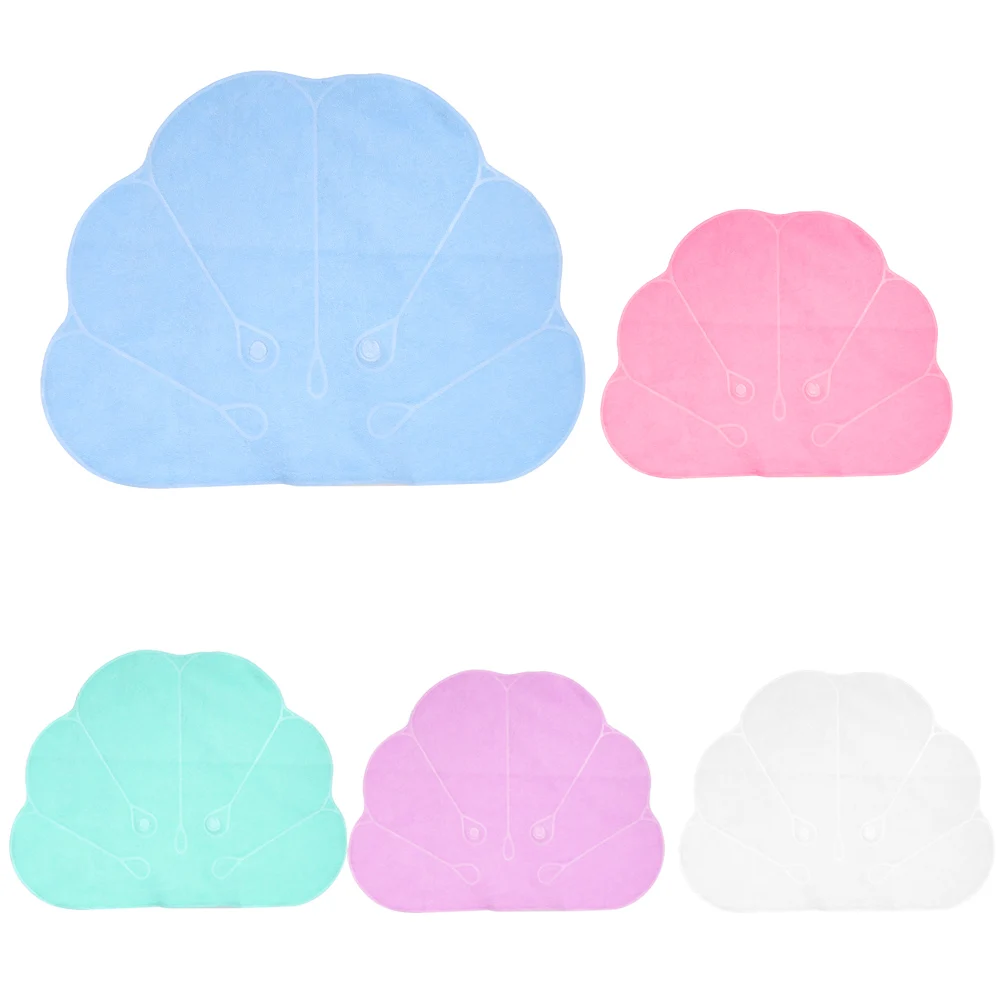 Надувная подушка для ванной комнаты с присосками в форме раковины шеи и плеч