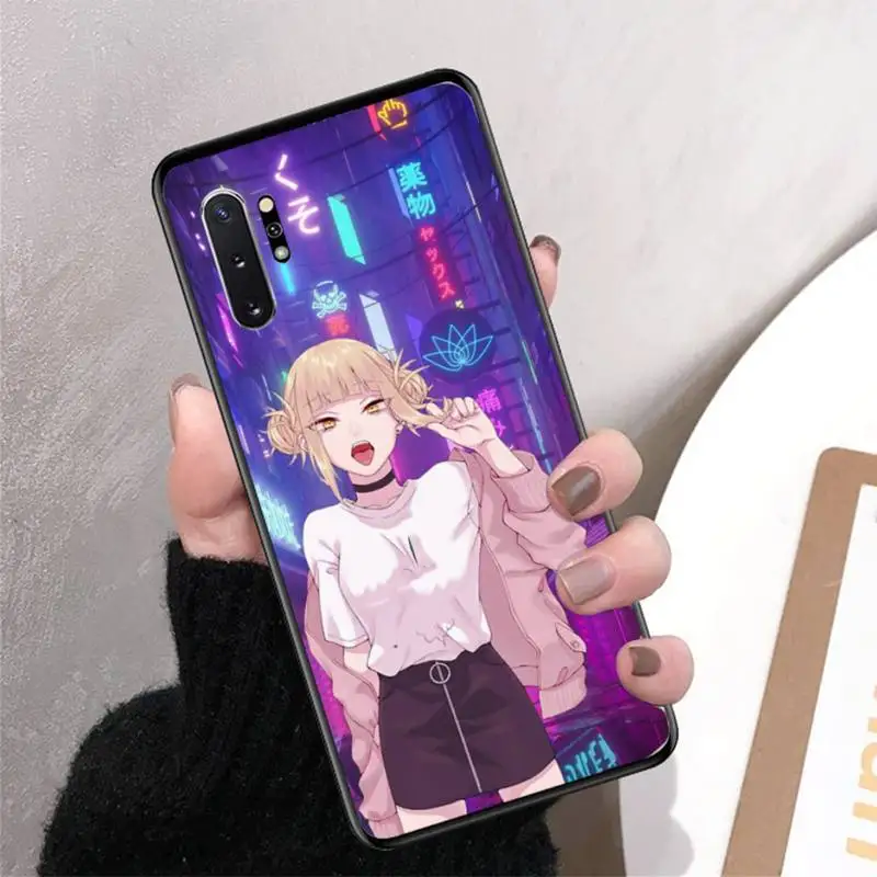 

Vaporwave Glitch Girl Anime Phone Case for Samsung Note 5 7 8 9 10 20 pro plus lite ultra A21 12 72