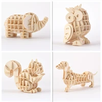 laser cutting 3d puzzle diy small animals marine organism table decoration puzzle toy animal assembly kits puzzle toys for kids