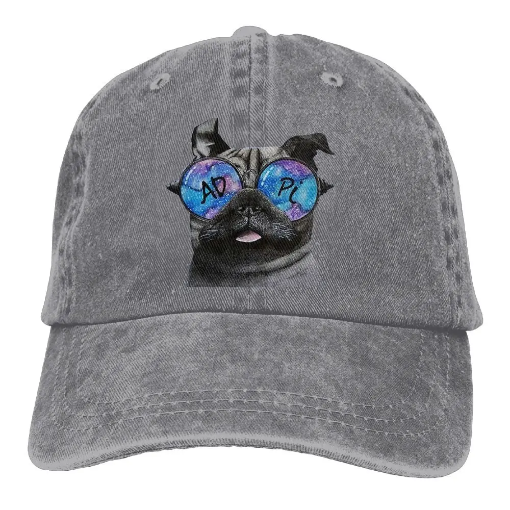Взрослая ковбойская Кепка ADPi Pug бейсболка регулируемая Спортивная с