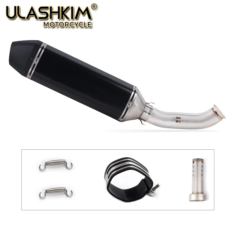 

Motorcycle Full Exhaust Muffler System Middle Pipe Slip On Escape For DUKE 390 250 DUKE 125 RC 390 125 RC390 2016 2017 2018