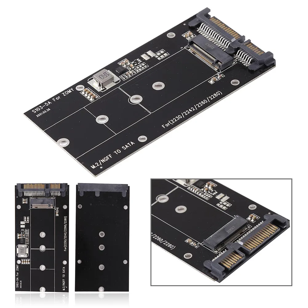 B Ключ M.2 NGFF SSD к 2.5in SATA конвертеру адаптера карты 2230-2280 поддержка Размер Тип 2230 2242