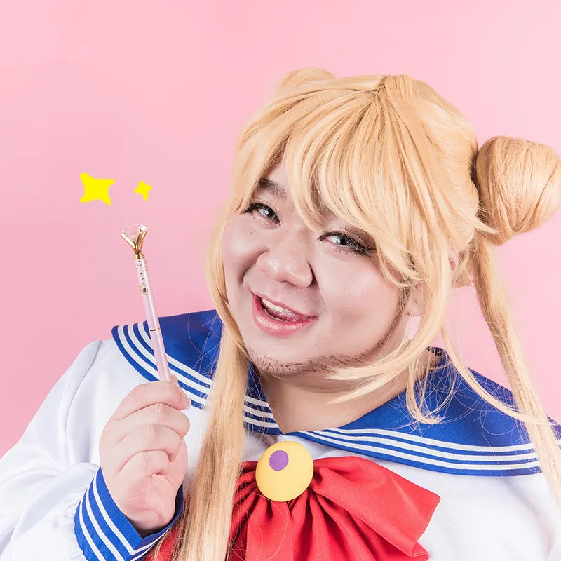 Шариковая ручка с кристаллами для косплея Аниме Tsukino Usagi Moon|Реквизит костюмов| |
