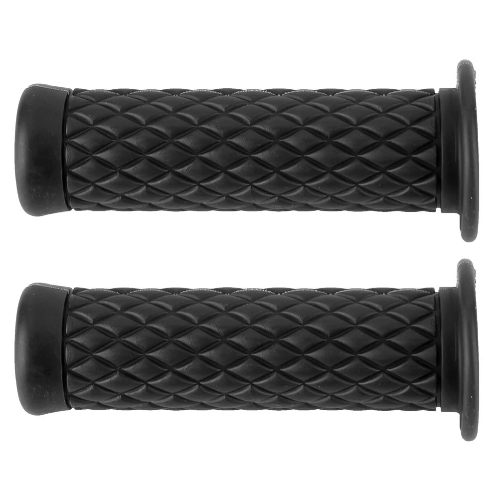 2Pcs 22mm TPU Motorcycle Bike Handlebar Hand Grips Accessories(black)