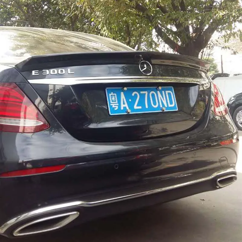 W213 модифицированный карбоновый задний багажник багажное отделение спойлер