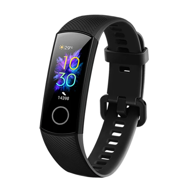 black Смарт-браслет huawei Honor band 5 AMOLED huawei smartwatch с кислородом крови пульсометр ftness трекер сна спортивные часы - Цвет: black