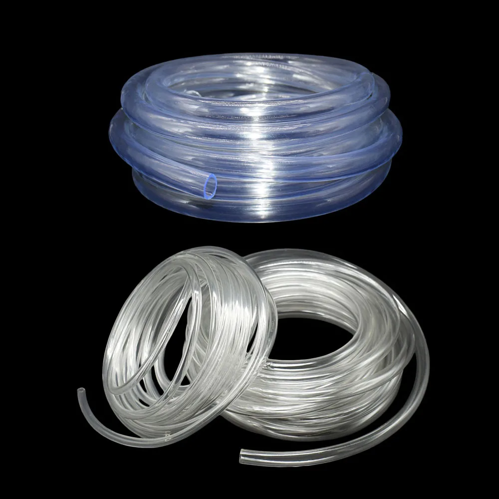 

Transparent Garden Hose 4/6/8/10/12/16/20mm PVC Water Pipe Drip Irrigation Tubing Sprinkler for Lawn Greenhouse Car Wash