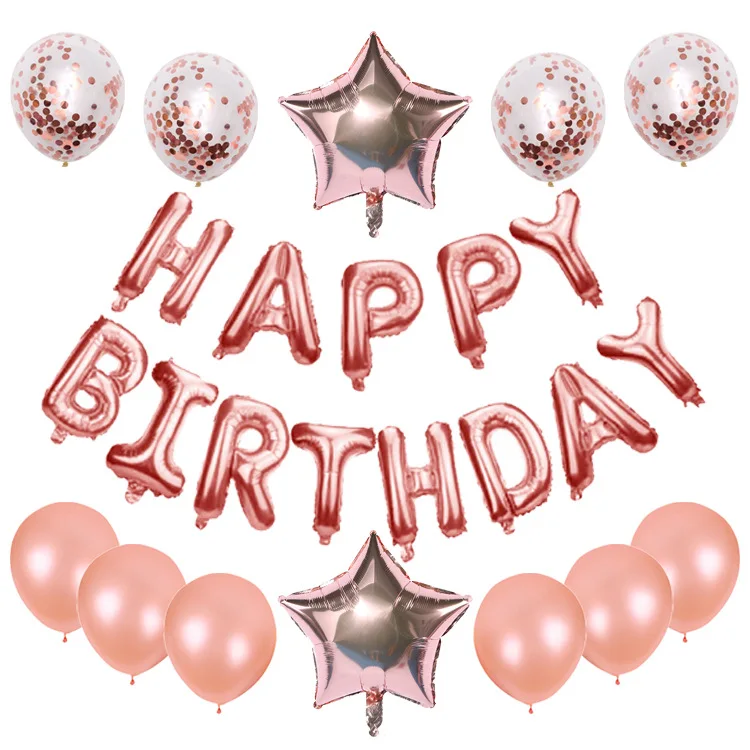 

Assorted Confetti 25pcs Birthday Decoration Ballons Set 16inch CN(Origin) Glitter Transparent Latex Globos Birthday Supplies