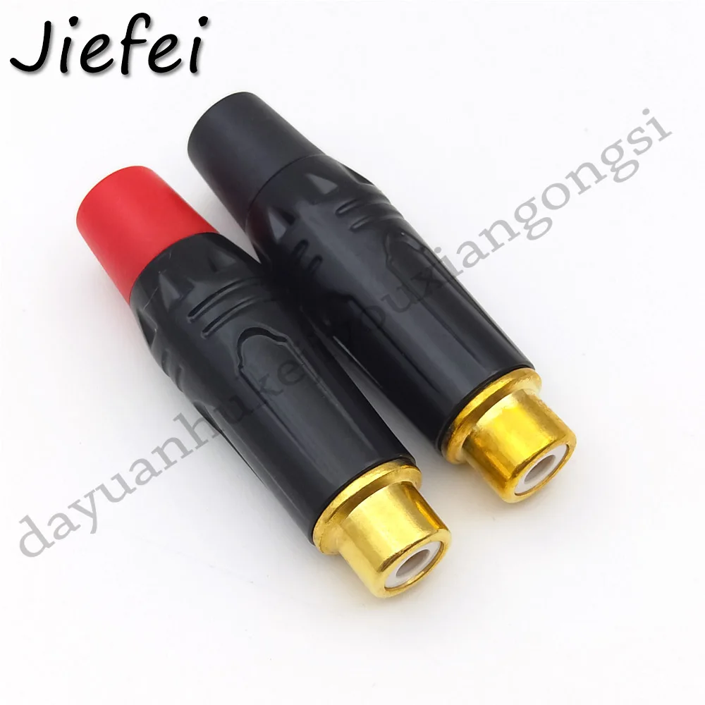 300 шт. позолоченные латунные RCA разъем аудио Женский пайки адаптер Разъемы