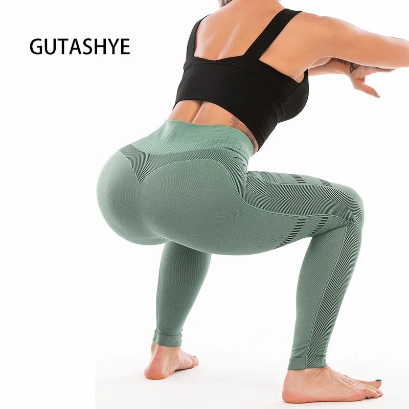 

Seamless Leggings High Waist Winter Clothes Women Pants Women Yoga Gym Leggings Women Sport Leggings Workout Leggings With Mesh