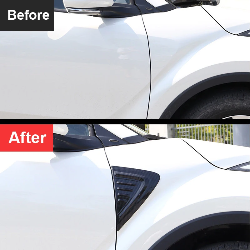 Для Toyota C HR CHR 2016 2017 2018 2019 углеродное волокно автомобиля переднее крыло двигателя