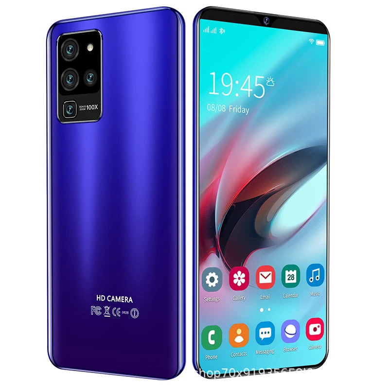

8GB 512GB Fingerprint Face ID Smartphone S21U Big Full Screen Android Phone Snapdragon 865 Smart Phone MTK6595 Double SIM Card