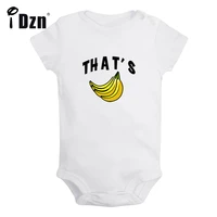 idzn new thats bananas baby boys fun rompers baby girls cute bodysuit infant short sleeves jumpsuit newborn soft clothes
