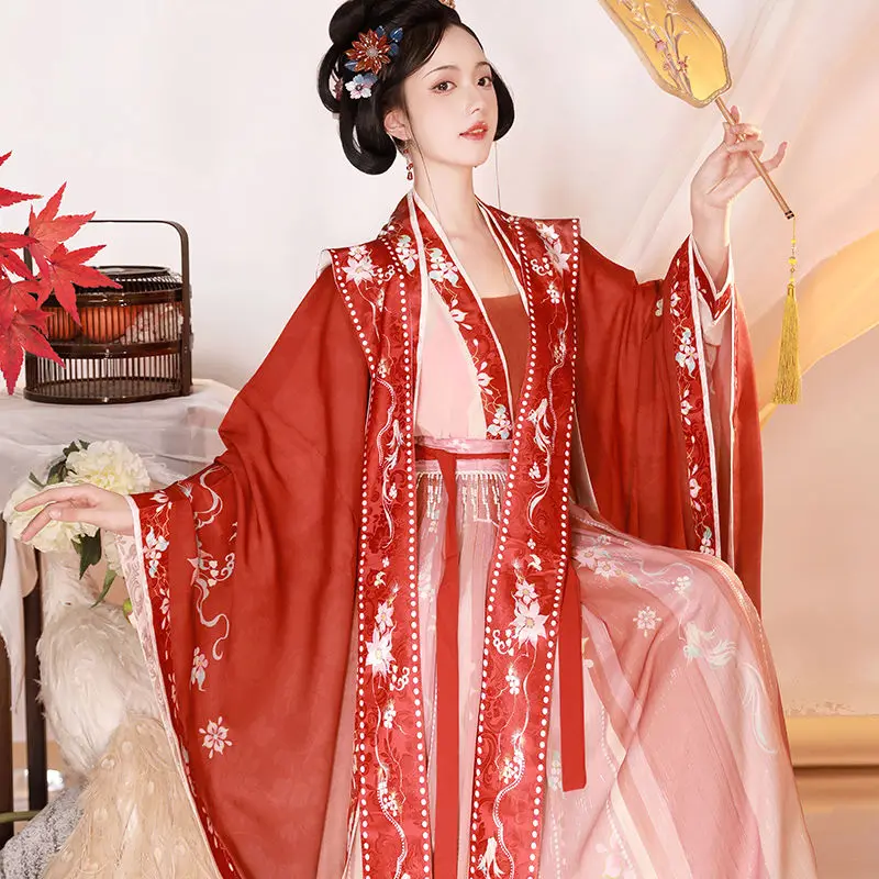 Женское платье ханьфу династии Song Традиционный Элегантный танцевальный костюм с