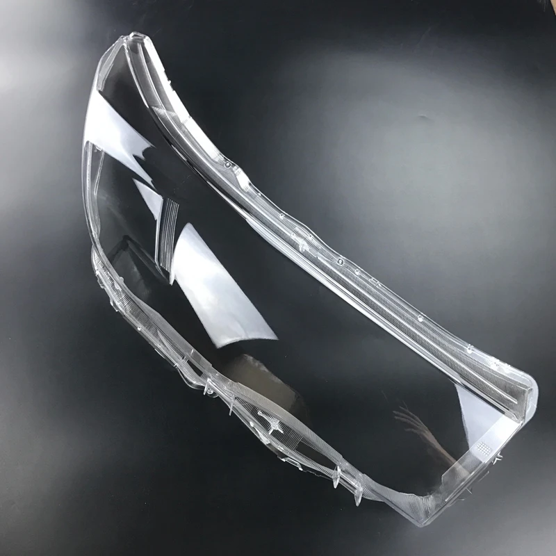 

For Toyota Highlander Car Front Headlight Cover Lens Glass Transparent Lampshade Bright Head Light Caps Lamp Shell 2015-2017