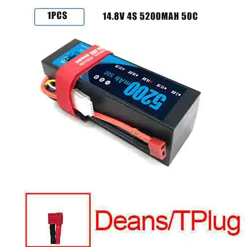 1PCS4S5200HARDDEANS DXF Lipo 4S Батарея жесткий чехол 14,8 V 5200 мА/ч, 6500 мА/ч, 50C 100C 200C AKKU для 1:8 1:10 RC автомобиль E Багги Truggy Грузовик Лодка - Цвет: 1PCS4S5200HARDDEANS