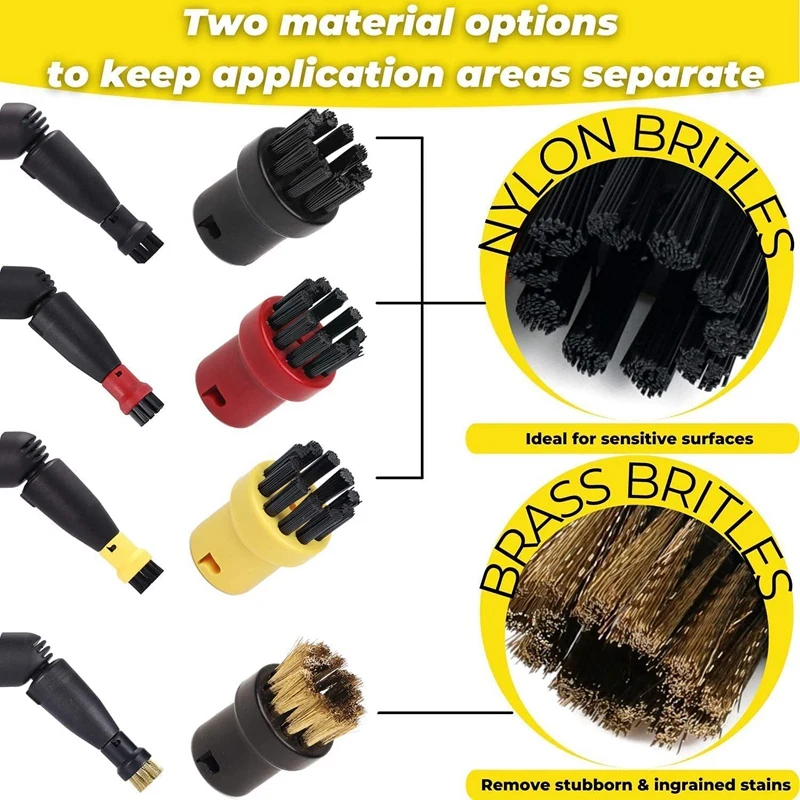 8 шт. насадки для пароочистки Karcher SC1 SC2 SC3 SC4 SC5 SC7 CTK1 |