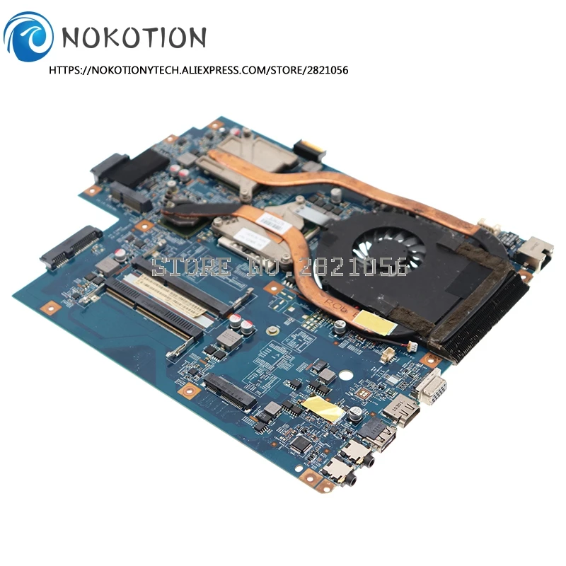 NOKOTION MBPT101001 MB.PT101.001 для материнской платы ACER 7741G 48.4HN01.01N HD5650 с I5+Heatsink вместо 7551G 48.4HP01.011 on.