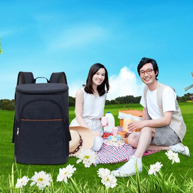 18l insulated cooling backpack picnic camping hiking beach park ice cooler bag lunch rucksack m2eb free global shipping