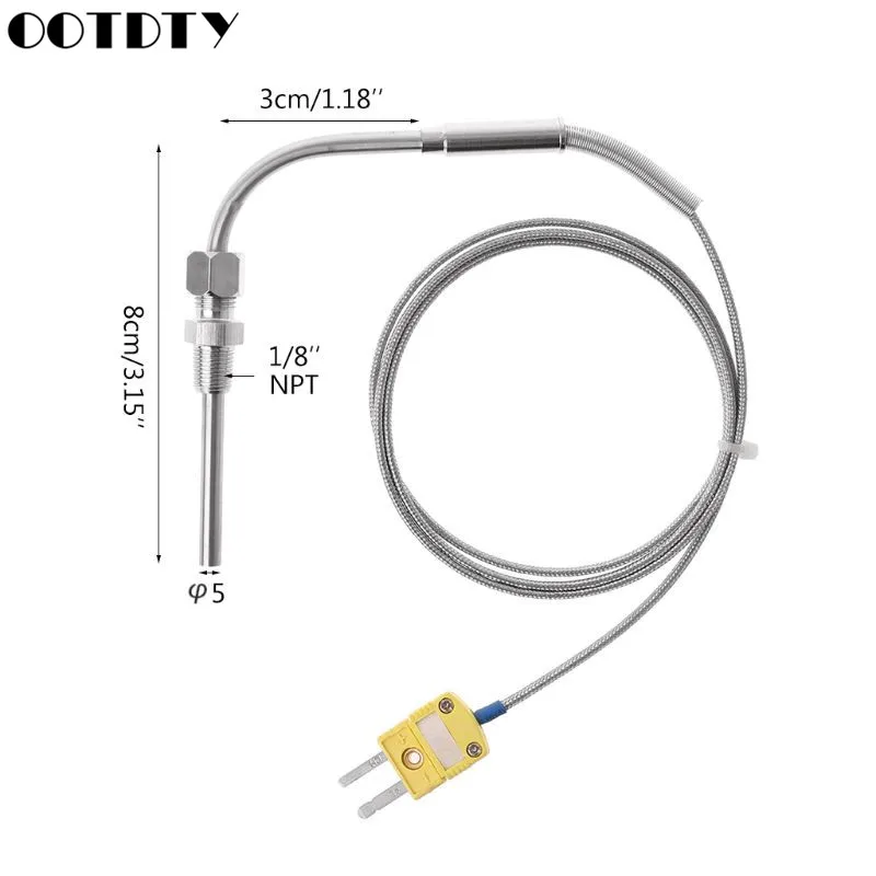 Термопарный контроллер EGT типа K инструмент для контроля температуры 0 1250 C датчик