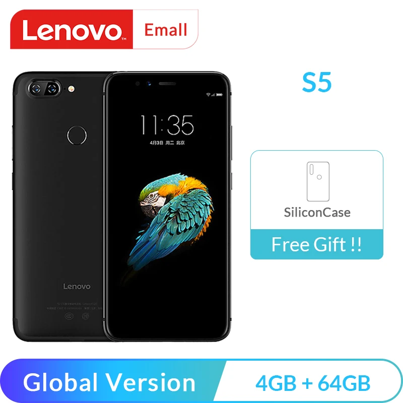 Lenovo S5 K520 смартфон с восьмиядерным процессором Snapdragon 625 ОЗУ 4 Гб ПЗУ 64 ГБ 13