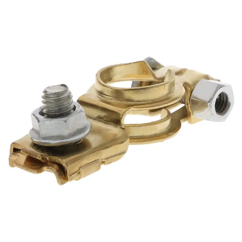 

Auto Car Battery Terminal Connector Battery 1 Pair Quick Release Battery Terminals Clamps Cap Clips Copper For Car Caravan