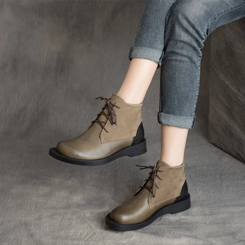 

Fashion Boots Women Large Flat Platform Boots Breathable Hot Rubber Women Ankle Boots Chunky Casual Woman Shoes