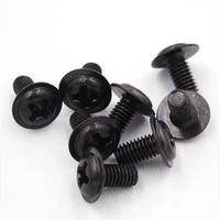 50pcs m2 m2 5 m3 m4 black phillips pan washer head carbon steel machine screws referral computer case chassis fixed