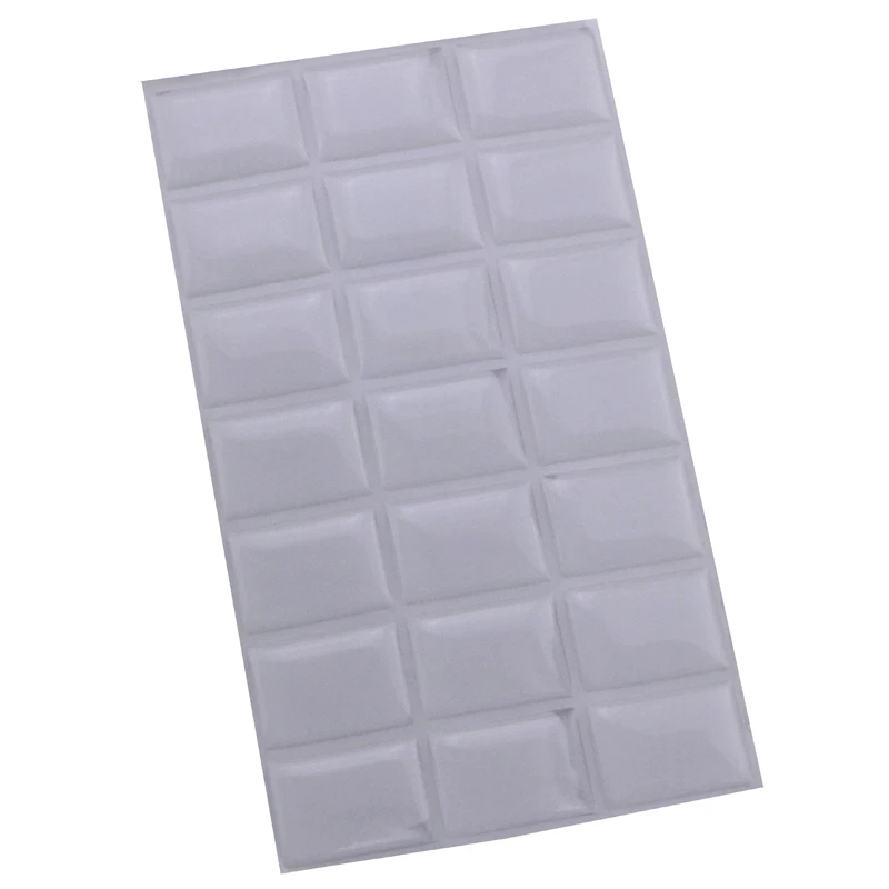 1000 шт. прямоугольные прозрачные эпоксидные купольные наклейки 26 х35 мм