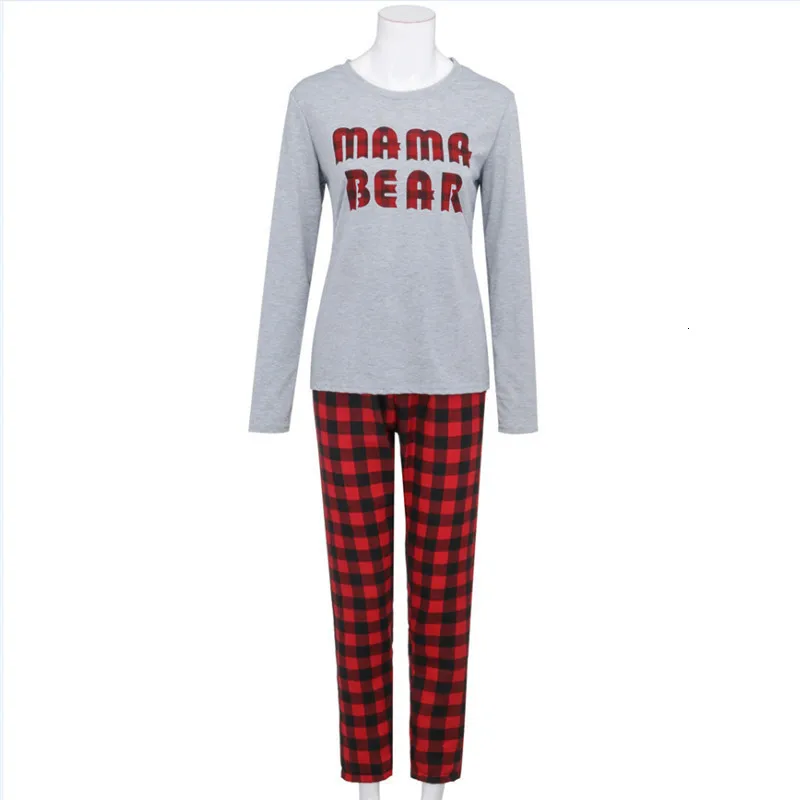 LILIGIRL Family Matching Outfits Christmas Clothes Pajamas Suit Father Women Kid Baby Sleepwear Nightwear Xmas Pjs Sets Clothing