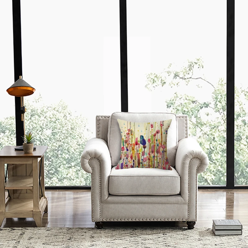 Чехол для подушки идеально подходит дома офиса дивана гостинной постельного